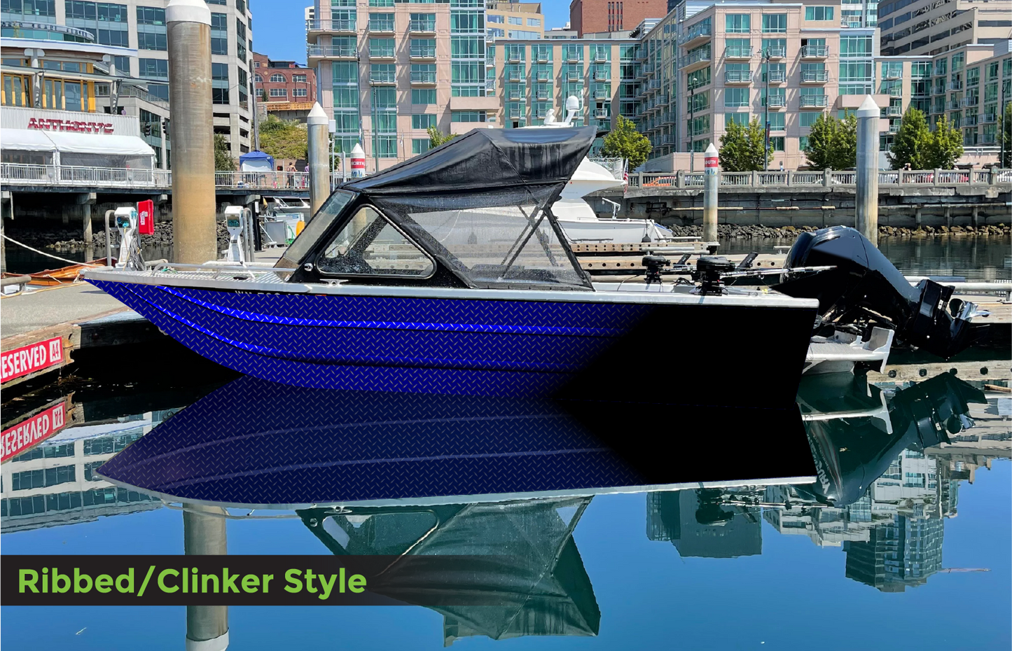 D116 Navy Blue Gradient Diamond Plate