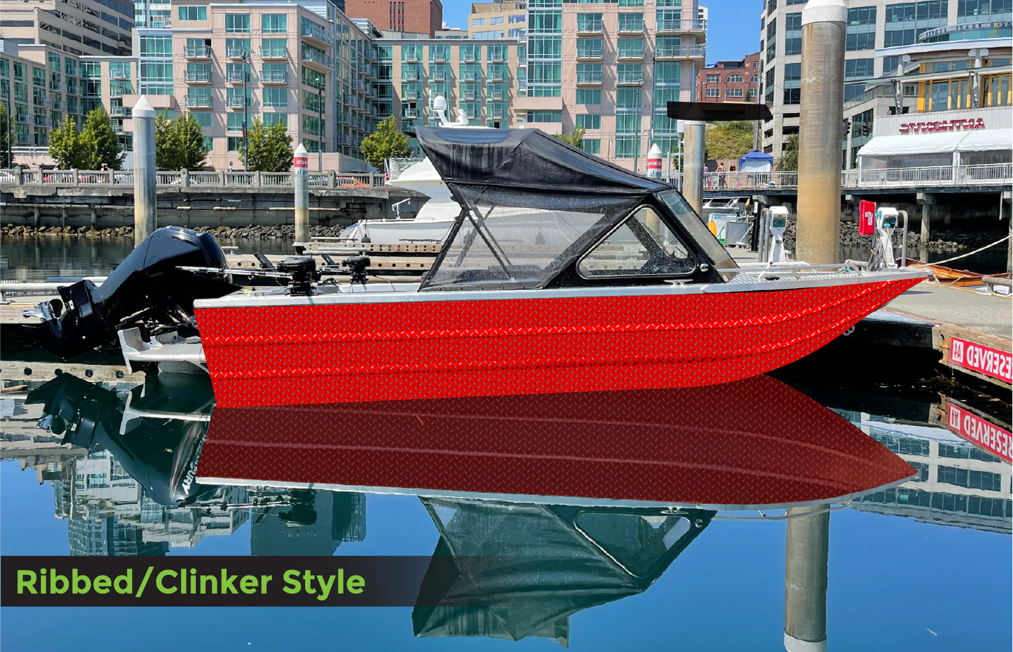 S108 Bright Red Diamond Plate