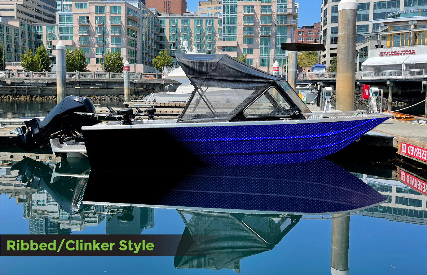 D116 Navy Blue Gradient Diamond Plate