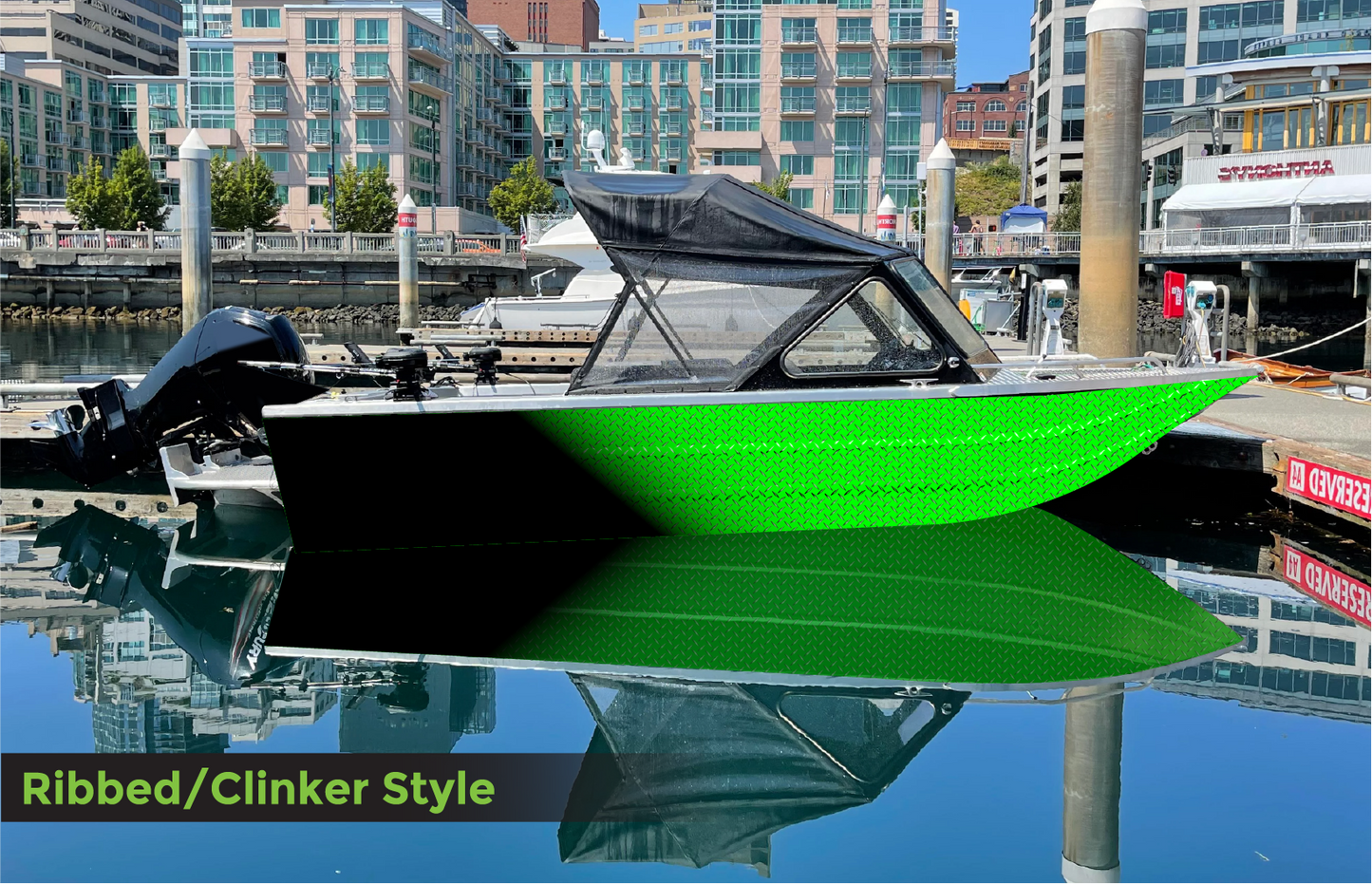 D113 Neon Green Gradient Diamond Plate