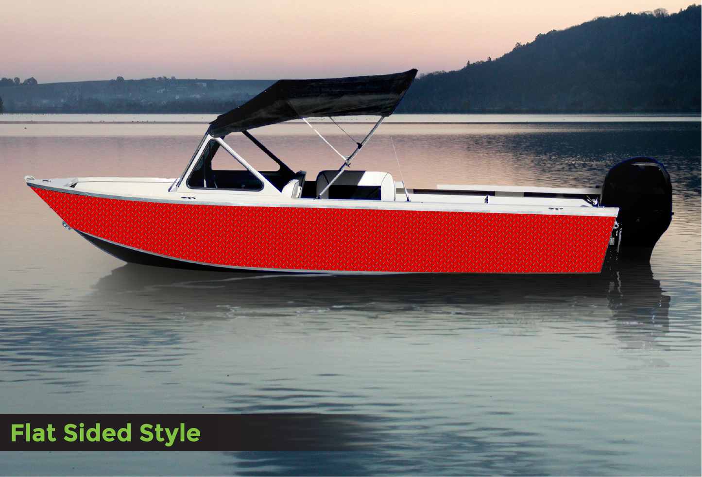 S108 Bright Red Diamond Plate