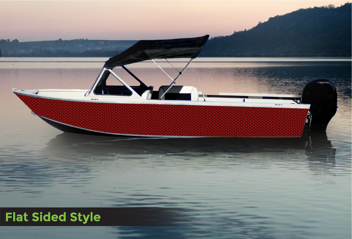 D105 Dark Red Diamond Plate