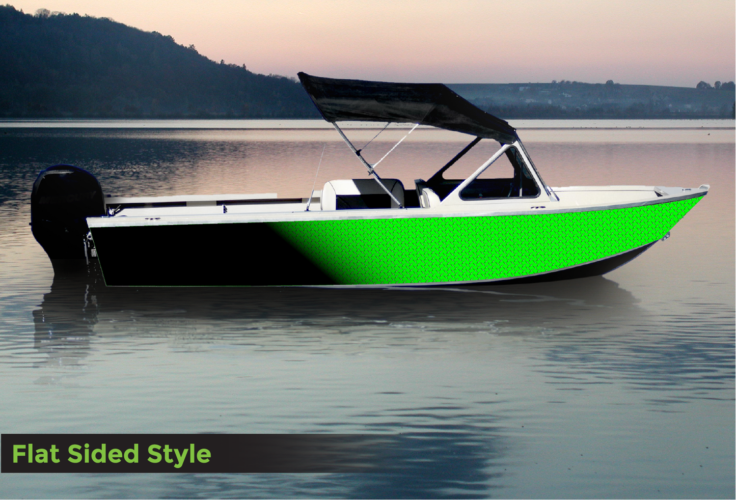 D113 Neon Green Gradient Diamond Plate