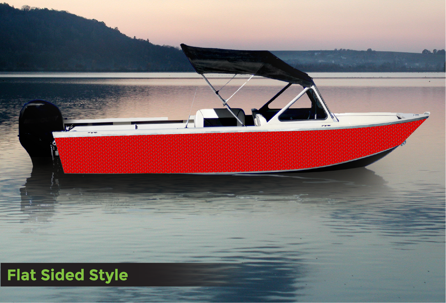 S108 Bright Red Diamond Plate
