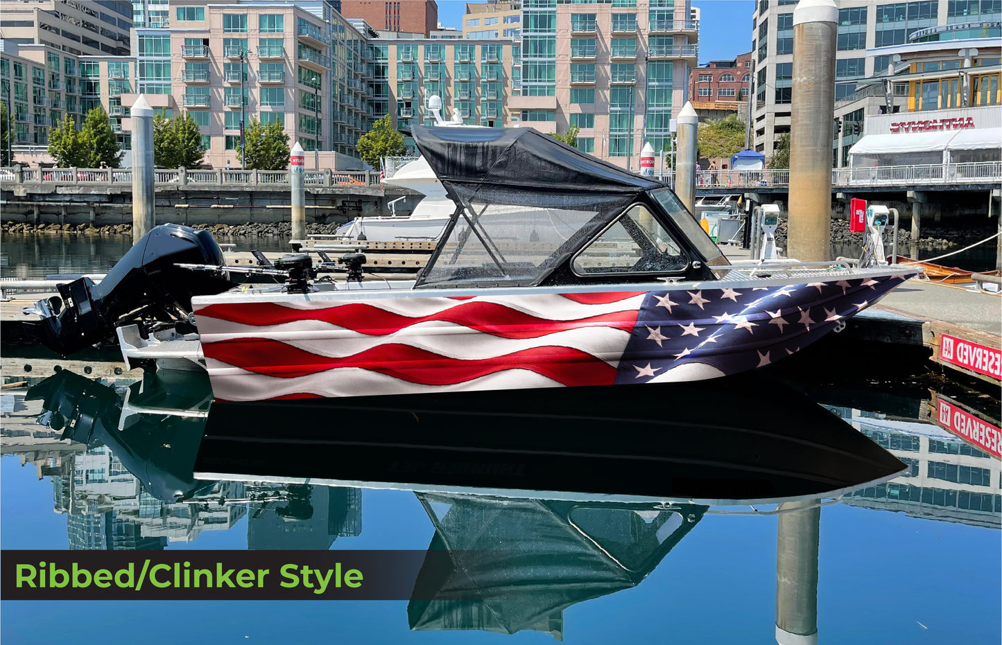 Waving American Flag P001