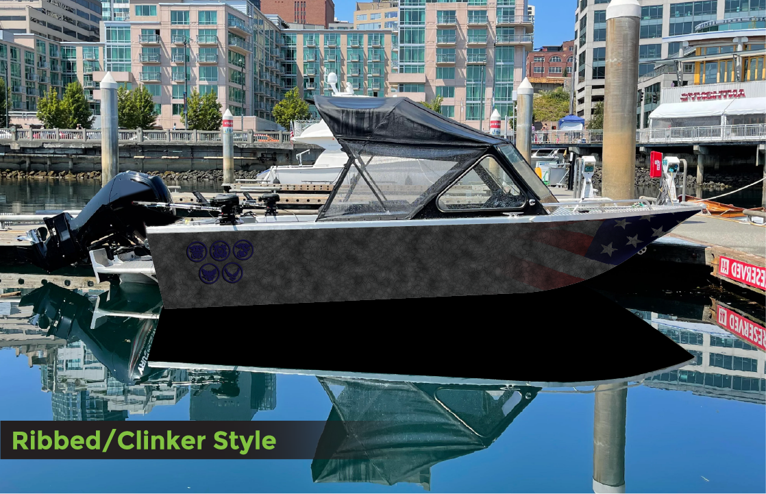 Grayscale Camo With Military + Flag P004