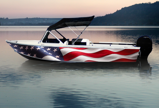 Waving American Flag P001