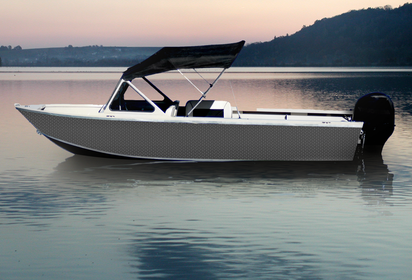 Dark Gray Diamond Plate D101