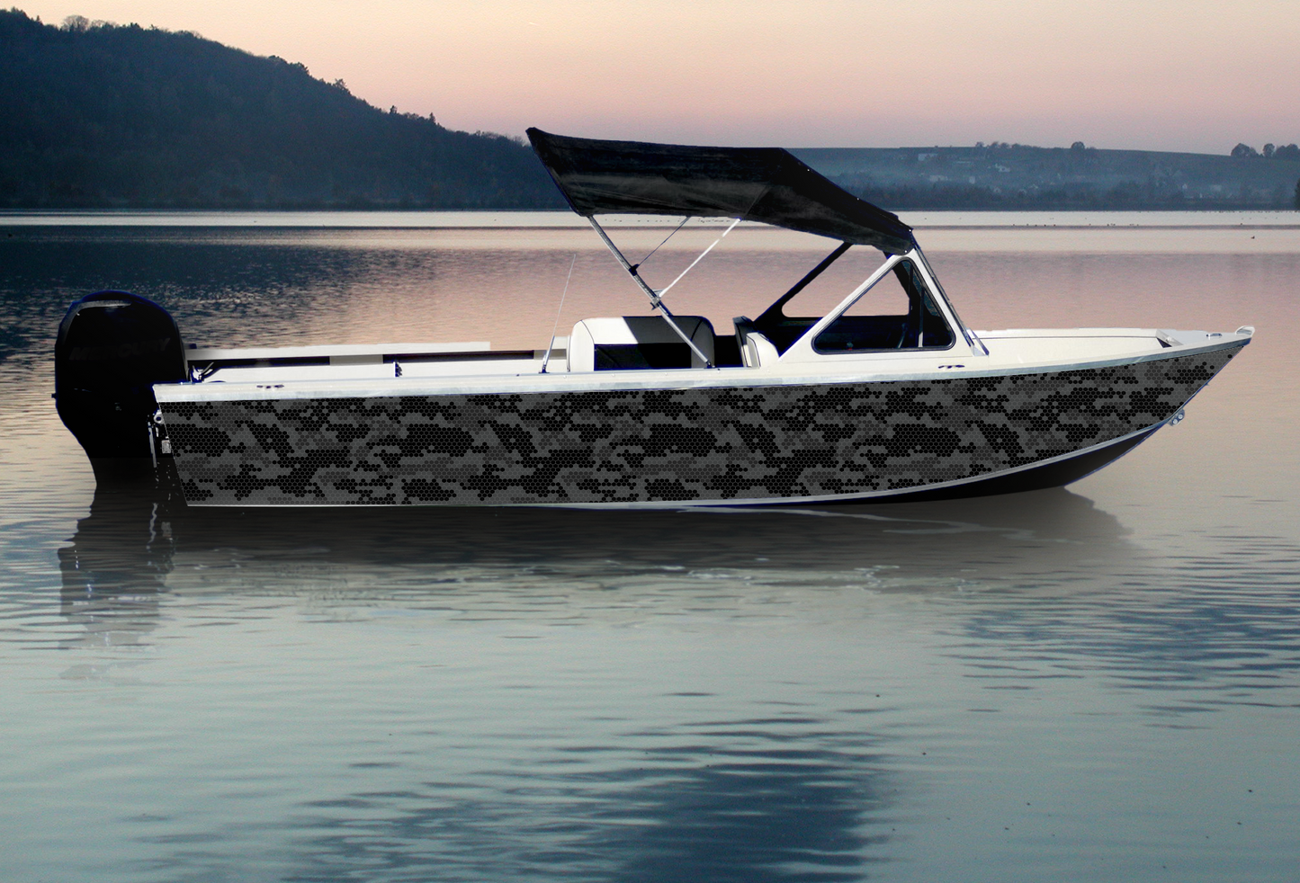 Black Gray Hex Camo C101