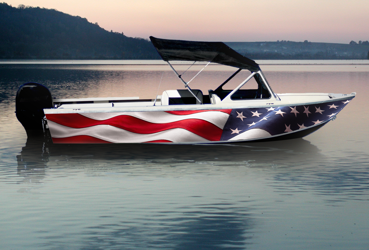 Waving American Flag P001