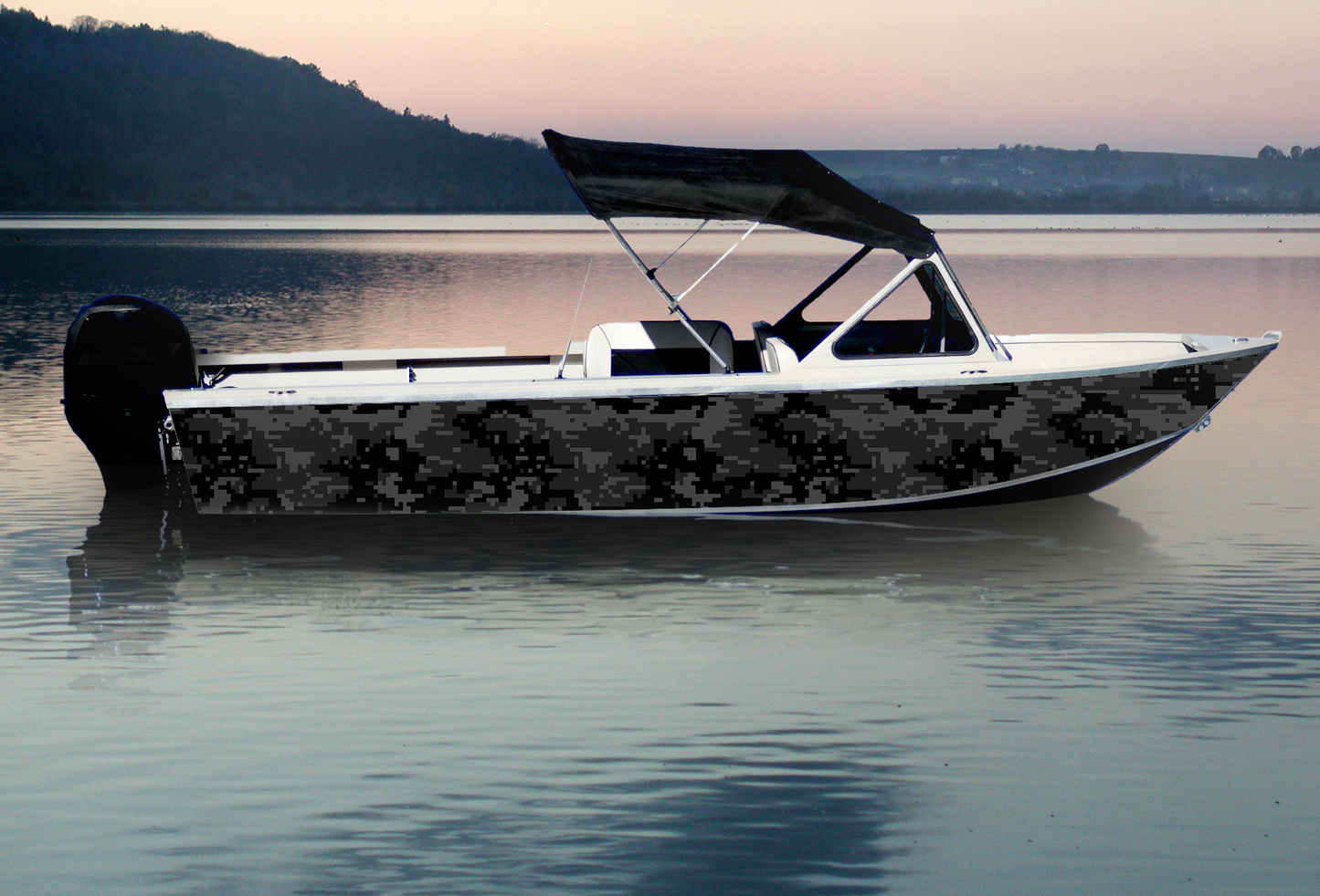 Black Dark Gray Digital Camo C104