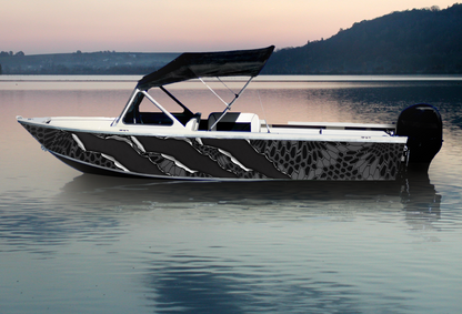 Black Carbon Kryptek Claw | Aluminum Boat Wrap