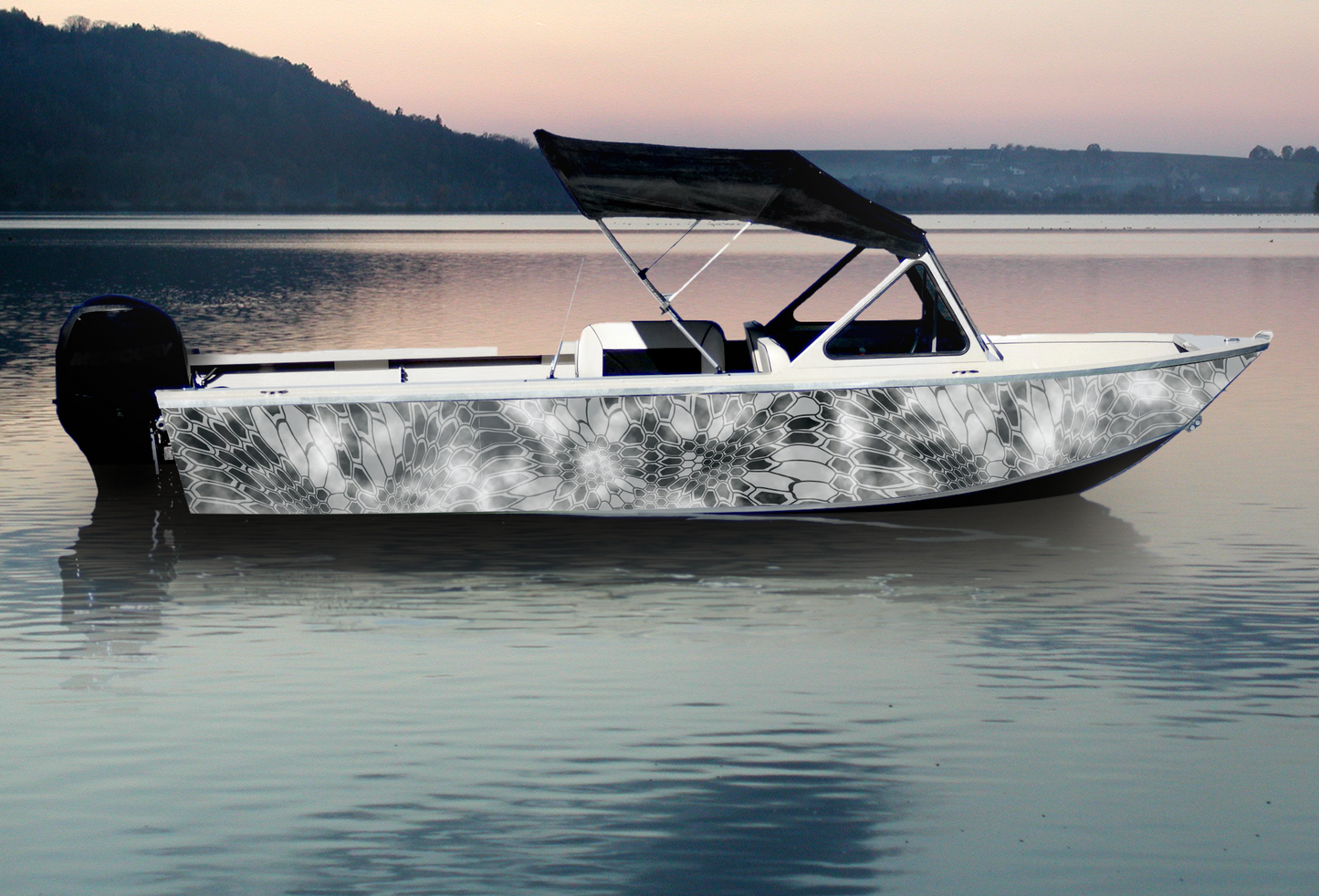 Light Gray Kryptek | Aluminum Boat Wrap